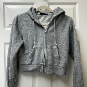 Brandy Melville Gray Zip Up